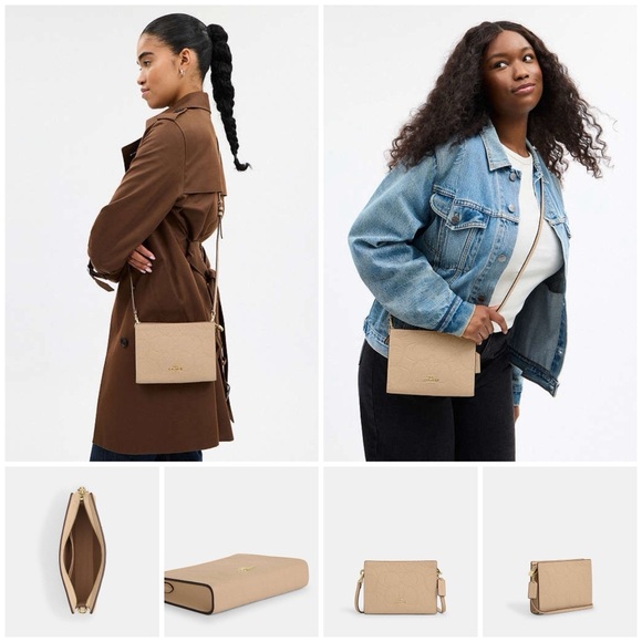 Coach Slim Crossbody Bag In Signature Leather - Picture 16 of 16